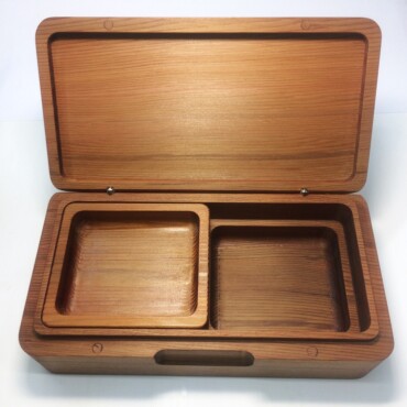 【受注生産】キス釣り用餌箱二層Ｌ195 金具なし グレードAAA