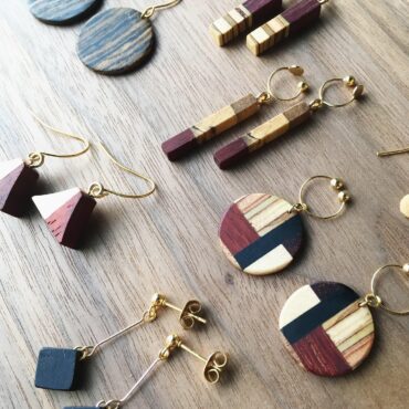 terukka寄木ピアス