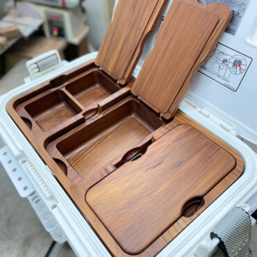 木製キス釣り用餌箱3箱ｾｯﾄ 木枠付 ｼﾏﾉﾌｨｸｾﾙｻｰﾌ9L用 納期約3カ月