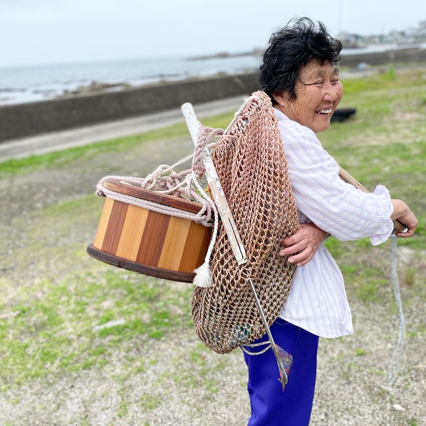 【お見積納期3ヶ月】竹タガの無い受け樽、樽桶、漁師の海上救命道具 - 画像 (5)
