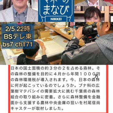 【TV出演】テレ東マネーのまなび 環境譲与税 2024年2月